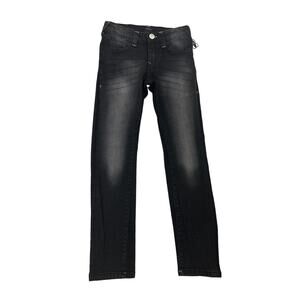 True Religion Black Straight Jeans Size Youth Girl's 8 NWOT